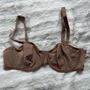 NEW CUUP Mesh Balconette Bra in Taupe 38C
